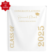 Personalized Graduation Photo Booth Backdrop, High School Graduation