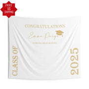 Custom Class of 2026 Graduation Party Banner, Graduation Backdrop 2026, Personalized Graduation Photo Booth Backdrop, High School Graduation