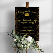 Grad Welcome Sign Doctor of Physical Therapy Graduation Foamboard PT Grad Decor Medical Student New Therapist 2025 Graduate Dr Name Poster