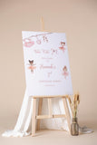 Coquette Bow Foamboard 2 Years Second Birthday Custom Poster Paper