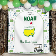 Masters First Birthday Banner Hole in One Golf 1st Birthday Decor