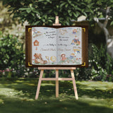 Printed Baby Shower Welcome Sign Nursery Rhyme Foamboard Over the Moon Entrance Decor Storybook Baby Sprinkle Welcome Poster Story Shower