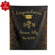 DVM Graduation Banner Class of 2025 Medical School Doctor Sign Grad Hat Decor
