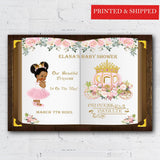 Tiara Crown Baby Shower Poster Book Entrance Sign