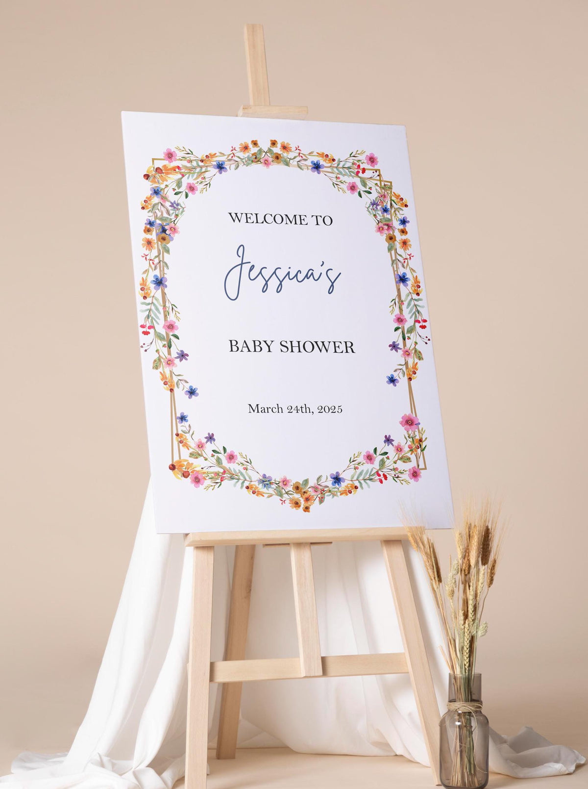 Entrance Foamboard Custom Sign Baby Sprinkle Poster Paper