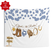 Ranch Southwestern PhotoBooth Cowboots Cowprint Boy Birthday Sign