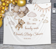 Bearly Wait Baby Shower Decor Bear Balloon Baby Shower Backdrop