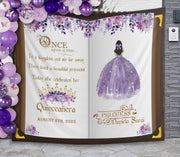 16th Birthday Banner Lavender Gold Sweet 16 Backdrop Princess