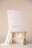 Any Age Sign, Womem Party Decor, Champagne Glass Foamboard