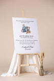Printed Unplugged Ceremony Wedding Sign, Put The Phone Down Modern Entrance Foamboard, Elegant Wedding Poster, We love our photographer