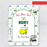 Golf Masters Party, Let's Par-Tee Poster Paper, Hole In One