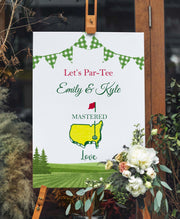 Printed Golf Theme Wedding Sign Masters Bridal Shower Foamboard