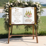 Personalized Castle Poster Custom Floral Fairytale Storybook Decor