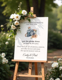 Printed Unplugged Ceremony Wedding Sign, Put The Phone Down