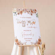 Pumpkin Welcome Sign Baby Shower Decor Little Pumpkin Gender Neutral Poster Autumn Fall Baby Sprinkle Foamboard Laundry Boho Sign Printed