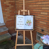 Printed Baby Sprinkle Welcome Sign, Princess Baby Shower Foamboard,