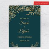 Luxury Wedding Poster, Engagement Entrance Sign, Wedding Shower