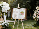Printed 4th Princess Birthday Welcome Sign Pink Floral Princess Foamboard Four-ever a Princess Entrance Decor Once Upon a Time Book Poster