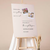 Childhood Photos Wedding Welcome Poster Paper Milestone Decor