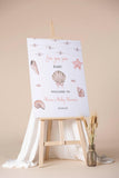 Sea Creatures Poster Decor Custom Baby Shower Entrance Sign