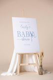 Coquette Bow Baby Sprinkle Poster Paper Personalized Name Sign
