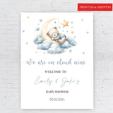 Cloud Moon Stars Entrance Poster Personalized Baby Sprinkle