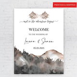 Boho Adventure Begins Poster Elopement WeddingTravel Destination Theme