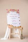 Fall in Love Baby Shower Decor Pumpkin Leaves Baby Shower Welcome Sign Autumn Baby Sprinkle Foamboard Gender Neutral Boho Decor Custom Sign