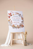 Printed Happily Ever After Party Sign Autumn Fall Evening Reception Foamboard Elopement Party Poster Wedding Party Decor Wedding Reception