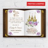 Lavender Lilac Castle Poster Baby Sprinkle Once Upon A Time