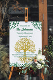 Custom Family Reunion Sign Printed Family Tree Decor Our Roots Remain As One Foamboard