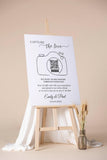 Capture the Love Wedding Photo Sign Printed Wedding QR Code Foamboard Share The Love Poster Personalized Snap Pictures Sharing Guests Sign