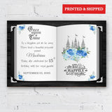 Blue Floral Princess Poster Fairytale Once Upon a Time Castle Sign