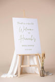 Bride in a Tini Bit Printed Bridal Shower Welcome Sign Foamboard Printed Olive Green Martini Bachelorette Party Decor Entrance Sign
