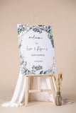 Greenery Baby Shower Welcome Sign Custom Gender Neutral Baby Shower Decoration Welcome Poster Baby Sprinkle Printed and Shipped Signage