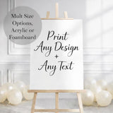 Acrylic, Poster, Foamboard Sign, Frosted Acrylic, Bridal Shower