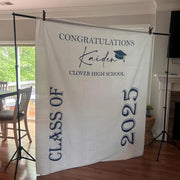 Custom Class of 2026 Graduation Party Banner, Graduation Backdrop 2026, Personalized Graduation Photo Booth Backdrop, High School Graduation
