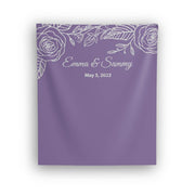Purple and Silver Wedding Backdrop - iJay Backdrops