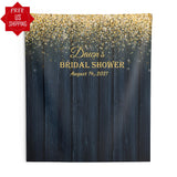 Navy and Gold Bridal Shower Backdrop
