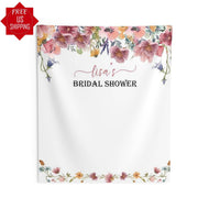 Wildflower Boho Bridal Shower Photo Backdrop - iJay Backdrops