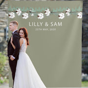 Sage Green Wedding Photo backdrop, Olive Green Backdrop - iJay Backdrops
