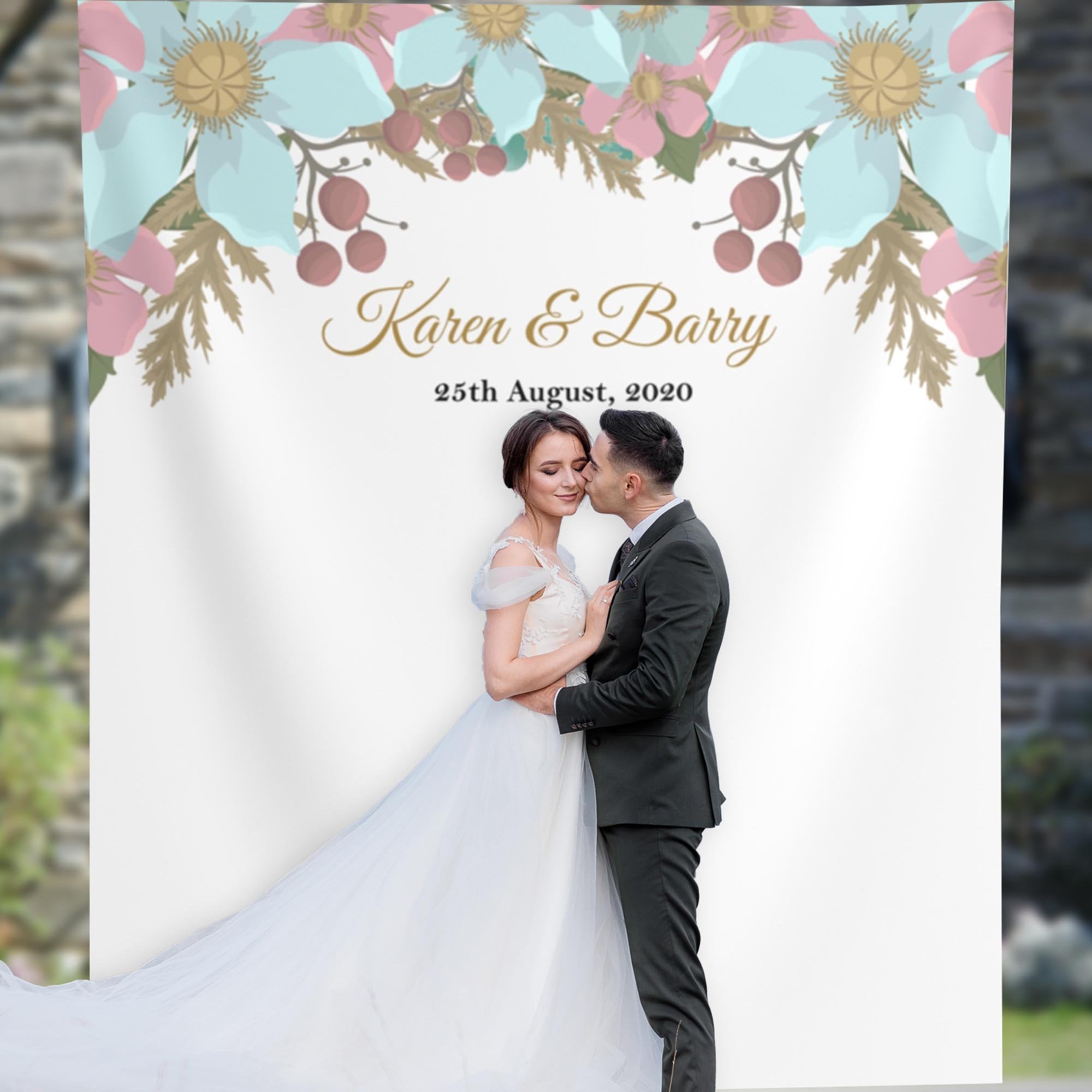 Mint Floral, Wedding backdrop