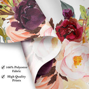 Burgundy Roses Fall Bridal Shower Backdrop - iJay Backdrops