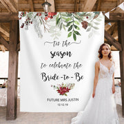 Tis The Season Bridal Shower Backdrop - iJay Backdrops