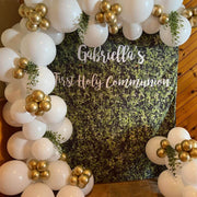 Artificial Grass Wall Birthday Fabric Backdrop - iJay Backdrops