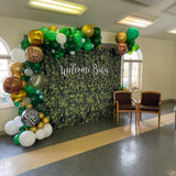 Artificial Grass Wall Birthday Fabric Backdrop