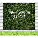 Artificial Grass Wall Birthday Fabric Backdrop