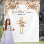 Pampas grass Baptism Backdrop - iJay Backdrops