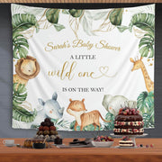 Little Wild One Safari Baby Shower Backdrop - iJay Backdrops