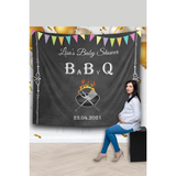 Baby-Q BBQ Baby Shower Backdrop